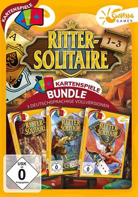 Ritter Solitaire 1-3 Sunrise Games PC Spiel Kartenspiel Neu & OVP