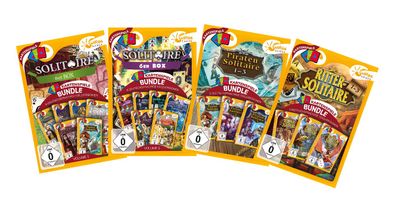 Solitaire Mega Bundle 18 Spiele auf 4 DVDs Kartenspiele Neu & OVP