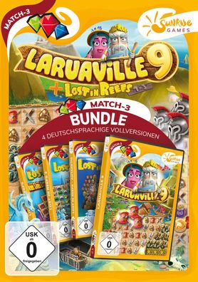 Laruaville 9 Bundle + Lost in Reefs Sunrise Games Match 3 PC Spiel Neu & OVP