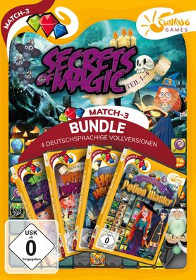 Secrets of Magic 1-4 Sunrise Games PC Spiel Match 3 Neu & OVP
