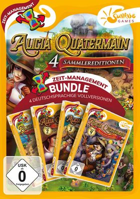 Alicia Quatermain 1-4 Sunrise Games PC Spiel Zeitmanagement Neu & OVP