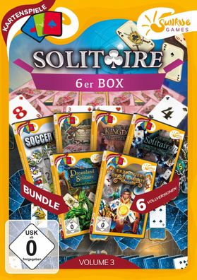 Solitaire 6er Box Vol. 3 Sunrise Games PC Spiel Kartenspiele Neu & OVP