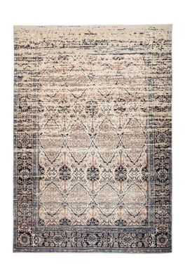 Teppich Beige Flachfor Modern Orientalisches Muster Ethno Vintage Wohnzimmer
