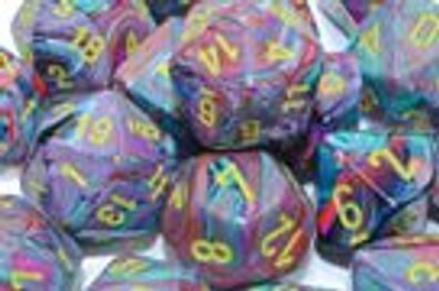 Festive® Mini-Polyhedral Mosaic/ yellow 7-Die set 