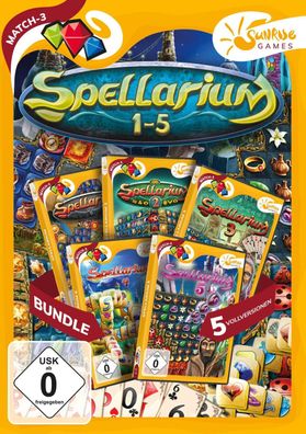 Spellarium 1-5 Sunrise Games PC Spiel Match 3 Neu & OVP