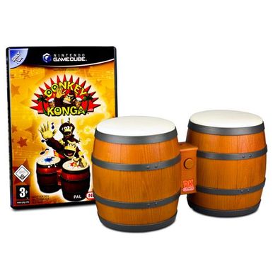 Nintendo Gamecube Spiel DONKEY KONGA MIT Trommeln in OVP mit Anleitung