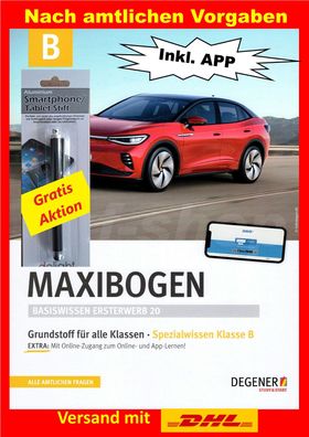 Führerschein Fragebogen B Fragenkatalog + Autoführerschein Fahrschulapp 10/2023