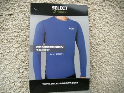 Select Kompressions Shirt Langarm Blau (6901) Größen: S und M