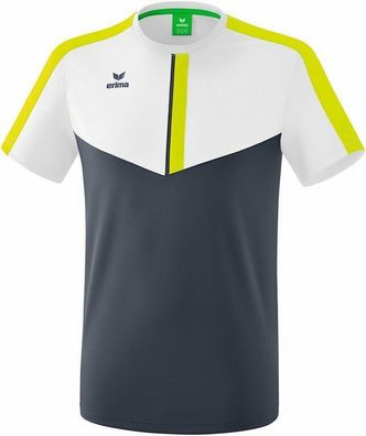 Erima Herren T Shirt SQUAD Weiss-Grau-Gelb / Art. 112020) Gr. M - XXL NEU