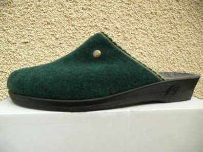Damen Hausschuhe, Pantoffeln Anna Molton grün Gr. 38 - 42 Made in Germany