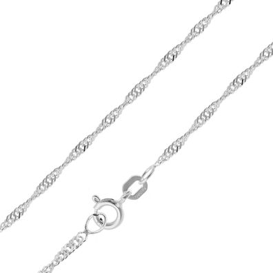 trendor Schmuck Feine Singapur-Kette 925 Silber Kette Damen 1,8 mm Halskette 15705