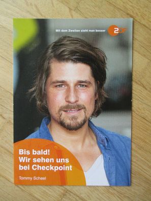 ZDF Fernsehmoderator Tommy Scheel - Autogrammkarte ohne Unterschrift!!!