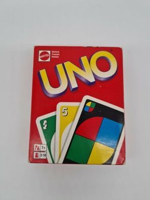 UNO Kartenspiel - 1999 Mattel Vintage Alte Version 90er Rarität Familien Spiel
