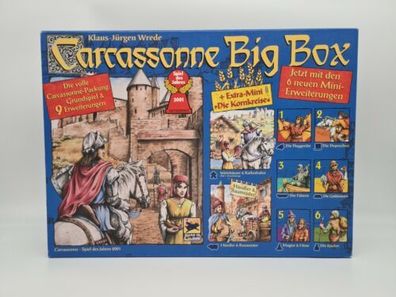 Carcassonne Big Box Grundspiel + 9 Erweiterungen 2012 Gesellschaftsspiel Neuwertig