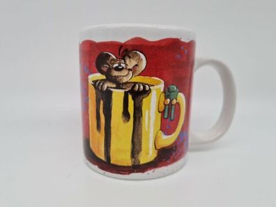 Diddl Maus Kaffeetonne Tasse Becher Kaffeebecher Sammeltasse Vintage Springmaus