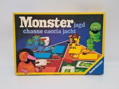 Monsterjagd Ravensburger 1977 Brettspiel Gesellschaftsspiel 3-4 Spieler