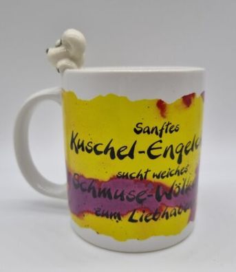 Diddl Tasse sanftes Kuschel-Engelchen Mit Figur Maus Depesche Mug Vintage