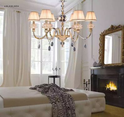 Klassischer Kristall Kronleuchter Deckenlüster Moderne Stilvolle Lampe