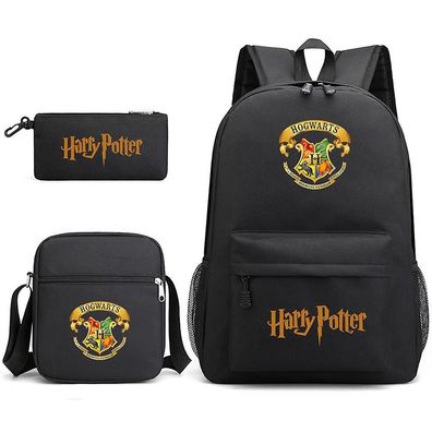 Children´s Harry Potter Three-piece School Bag Printed Large Capacity Backpack