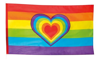 Fahne Regenbogen polyester 90x150cm