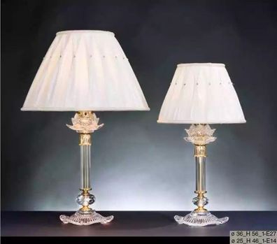 Klassische Kristall Tischlampe Antik Leuchter Wohnzimmer Beleuchtung