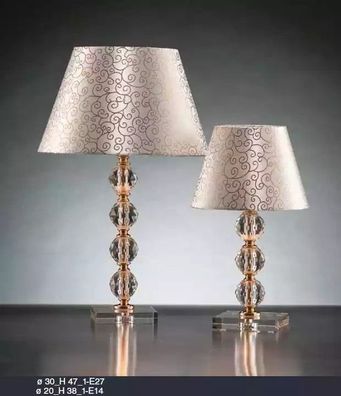 Tischleuchte Art déco Stil Kronleuchte Tisch Lampe Kristall Leuchte neu