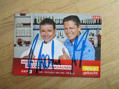 Starkoch Andreas Wojta & Alexander Fankhauser - handsignierte Autogramme!!!