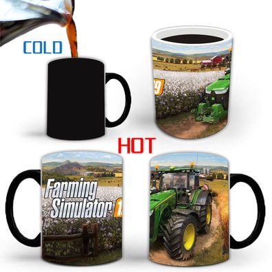 Farming Simulator Thermoeffekt Tasse Cartoon Heat Changing Mug für Kinder&Spielefans