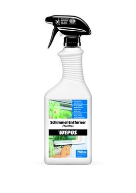 Wepos Schimmel Entferner chlorfrei 750 ml Stockflecken, Bakterien entfernen, Schimmel