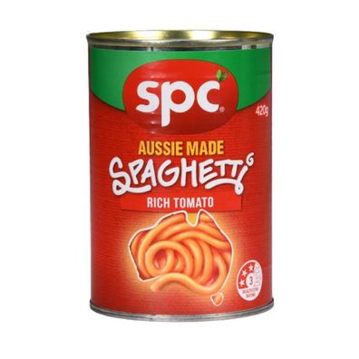 Spc Aussie Made Spaghetti Rich Tomato Sauce 420 g