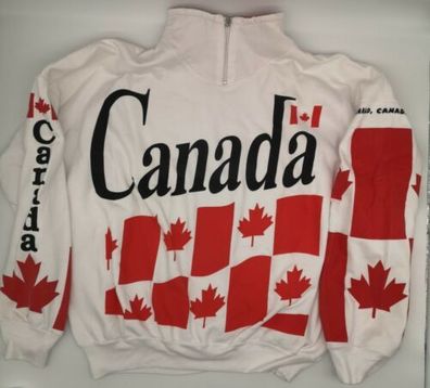Canada Flagge Pullover Vintage 90er Unisex Einheitsgröße