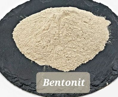 Bentonit Pulver Premium hochfeines Bentonitmehl 1000 Gramm papierverpackt 0-75µm