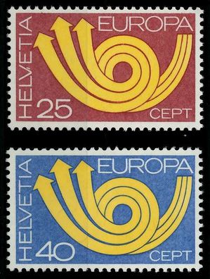 Schweiz 1973 Nr 994-995 postfrisch SAC2F5E