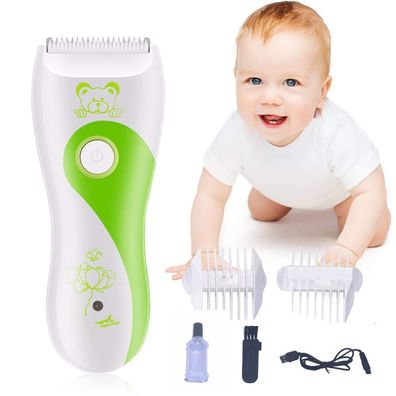 Baby Haarschneidemaschine, Baby Leise Haarschneider, USB Wiederaufladbare Wasserdic