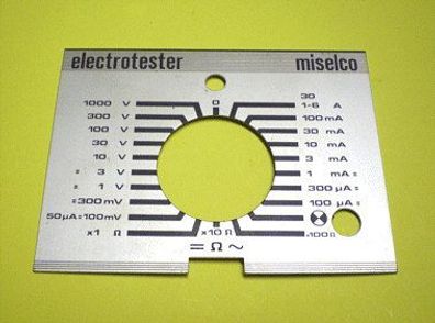 Skala Blende Skalenblende für Analog Multimeter Messgerät Miselco electrotester