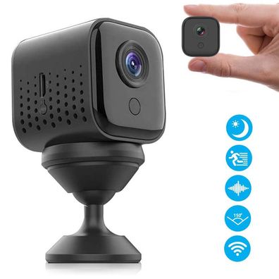 Mini Hidden Spy Camera Wireless, 1080P HD WiFi Kleine tragbare Indoor Home Security