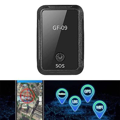 GF-09 Mini-GPS-Tracker, App-Steuerung, Diebstahlschutz, Magnetisches Diktierger?t f¨¹