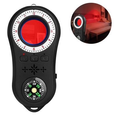 Anti-Spy-Detektor Mini-Kamera-Detektor Audio Bug Spy Finder mit Kompass Blitzlicht G
