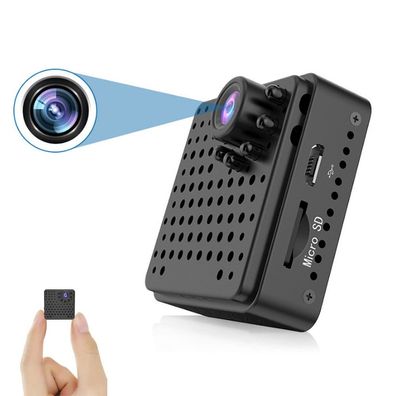 Mini Kamera,1080P HD WLAN Mini ¨¹berwachungskamera Innen Rechargeable Versteckte Kame
