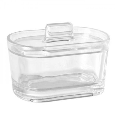 Zuckerdose Parmesandose Marmeladenglas Honigglas Schmuckdose oval aus Glas 300ml