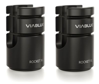 Viablue ROCKET XL schwarz / HighEnd Cable-Lifter / Kabellifter / 2er Set