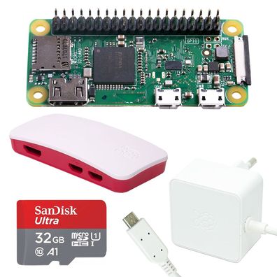 Raspberry Pi Zero WH Bundle inkl. NT, Gehäuse und SD Card