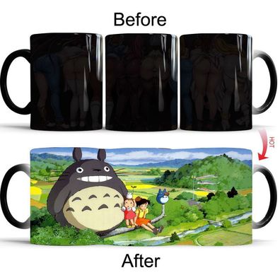 My Neighbor Totoro Mei Heat Changing Mug für Kinder Chuu Chibi Keramik Kaffeebecher