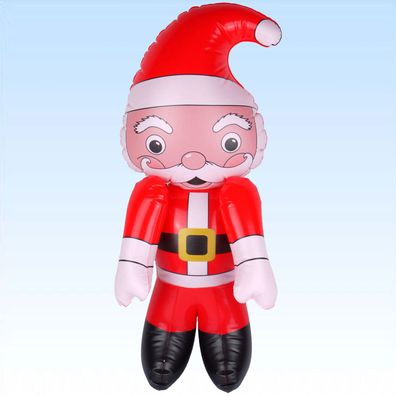 Santa Claus aufblasbar 65cm aufblasbarer Weihnachtsmann Deko Dekoration