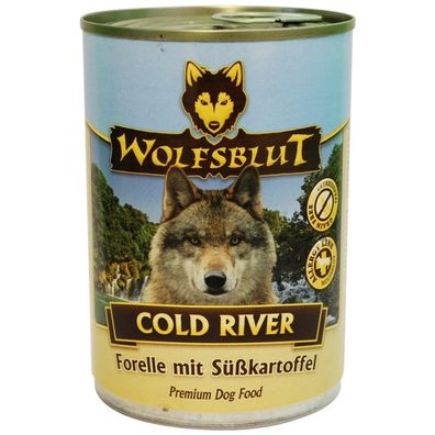 Wolfsblut ¦ Cold River - 6 x 395g ¦ nasses Hundefutter in Dosen