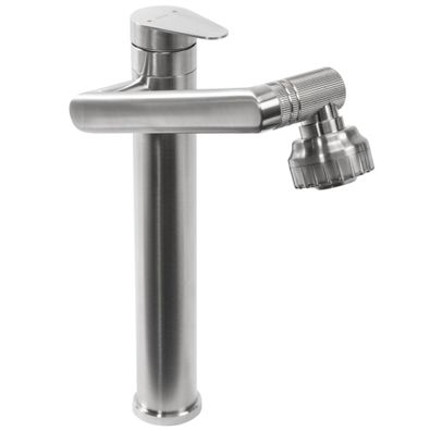 Rea Waschbeckenarmatur Paco Nickel Brush Inox High