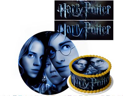Essbar Harry Potter Ron Hermione Tortenaufleger Tortenbild Fototorte Zuckerbild 7