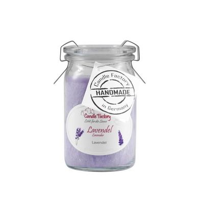Candle Factory Baby-Jumbo Duftkerze im Weckglas, Lavendel, 308-042 1 St