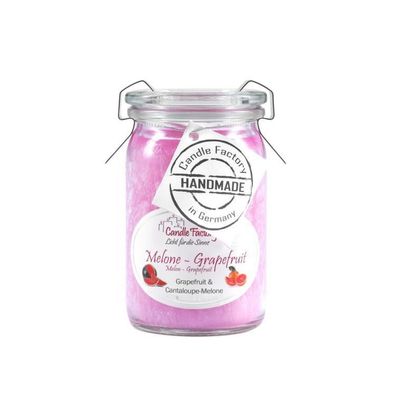 Candle Factory Baby-Jumbo Duftkerze im Weckglas, Melone-Grapefruit, 308-103 1 St