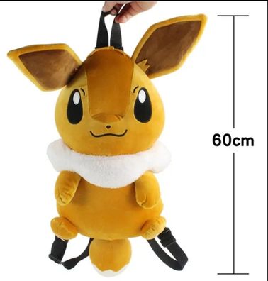 Pokemon evoli eevee Rucksack Tasche Backpack Stofftier Anime Plüsch 60cm